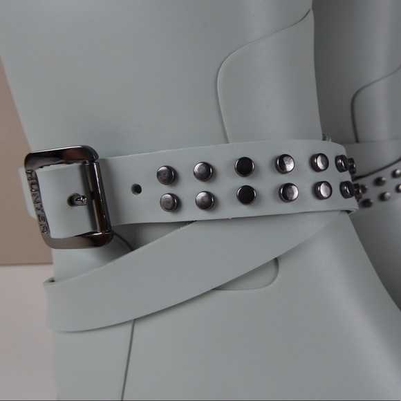 Hunter Adj Refined Tall Biker Stud Rain Boots NIB - Picture 6 of 8